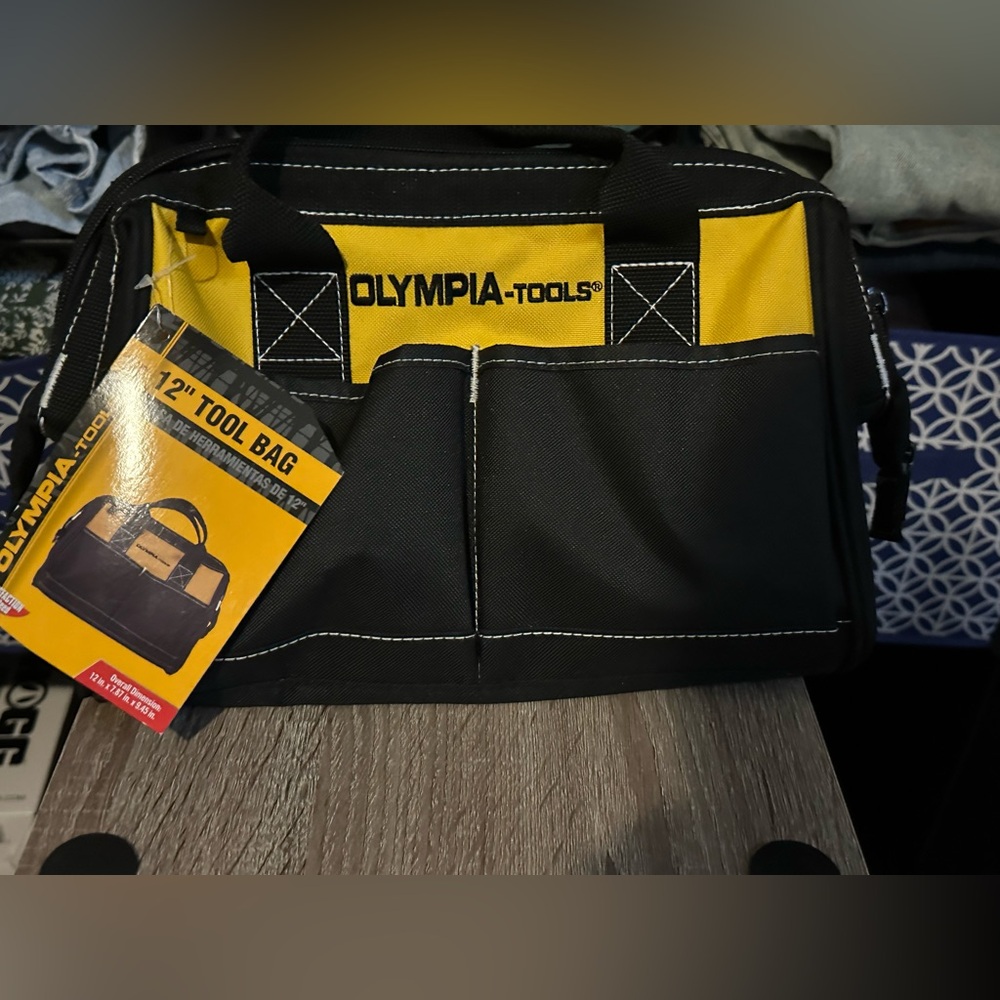 12 inch Olympia tool bag with handle and pockets NWT